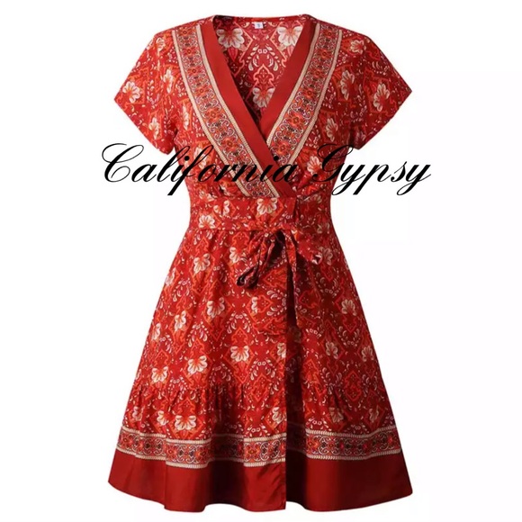 Wrap Mini Dress - Picture 2 of 8